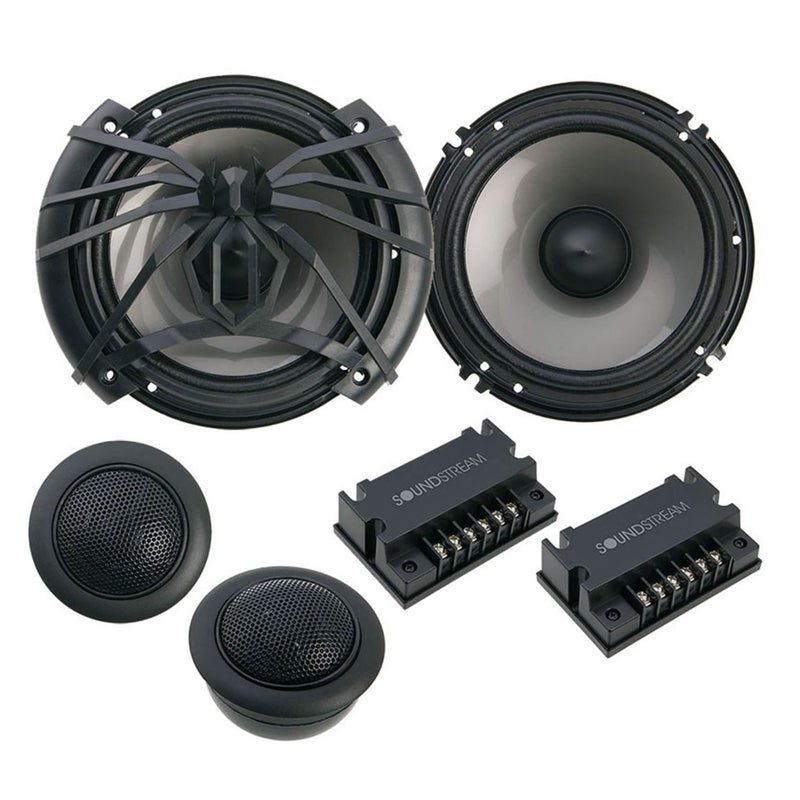 Soundstream AC.6 Arachnid Component 6.5" 2-Way 300W Speaker Set,Black - Image 1
